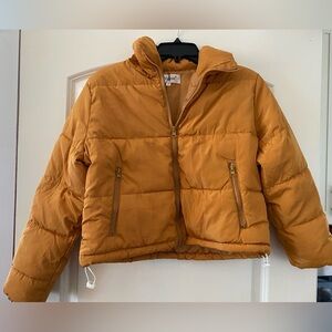 Hujoin Mustard Puffer Jacket / Size L / NWOT
